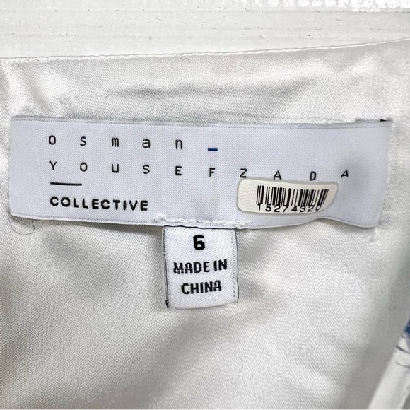 OSMAN Beetle Floral Ruffle fluttered Mini Dress cottagecore coquette womens 6 - Picture 6 of 14